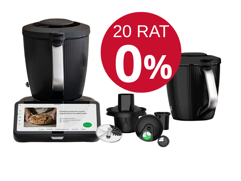 Thermomix TM7 z drugim naczyniem miksującym i nakładką krojącą – raty 0%, 20 rat